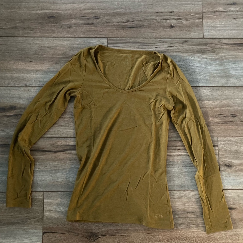 Icebreaker Mustard Long Sleeve Women's Blouse